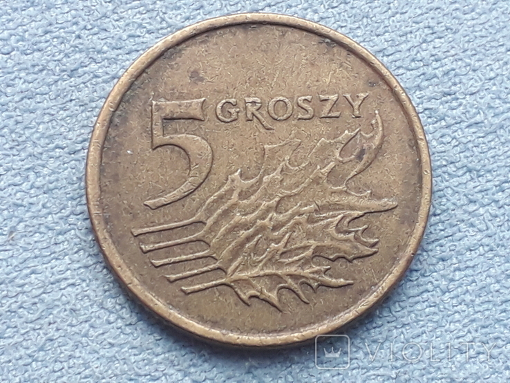 Польша 5 грошей 1998 года, фото №2