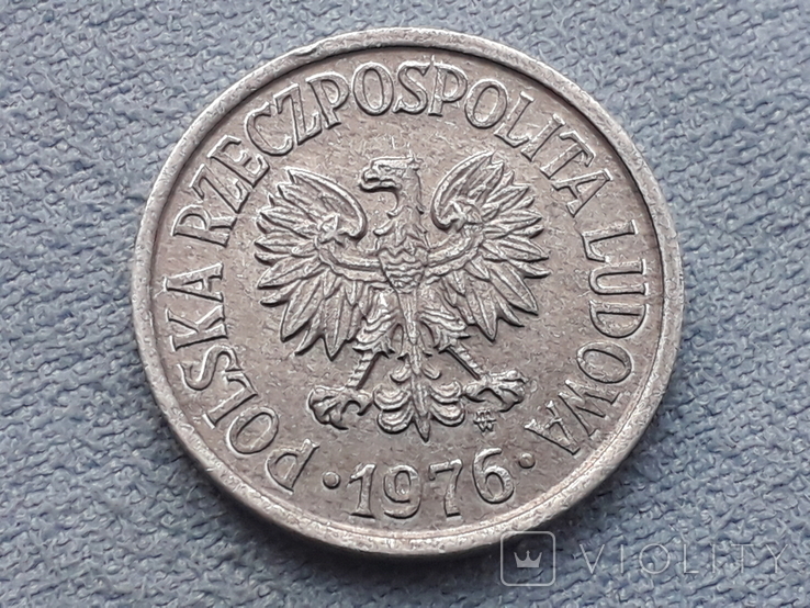 Польша 20 грошей 1976 года, фото №3