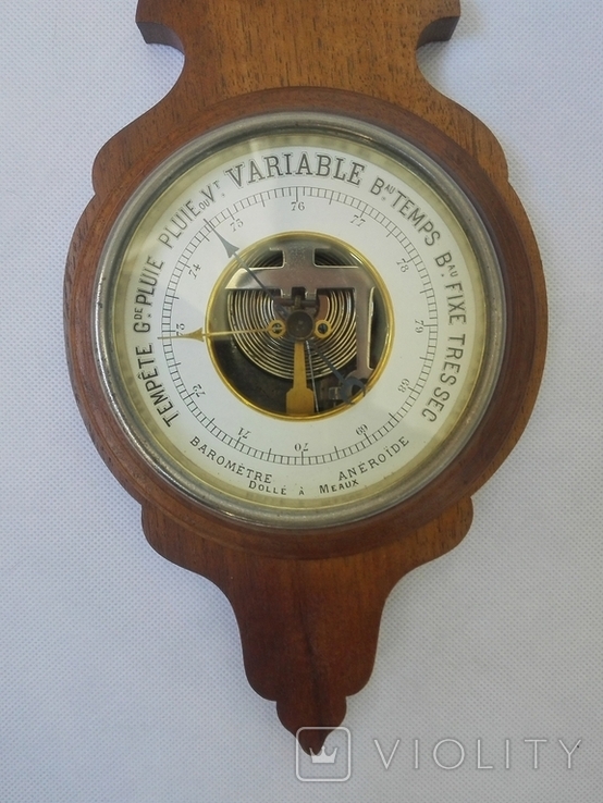 45 см Старинный французскийбарометр, фото №5