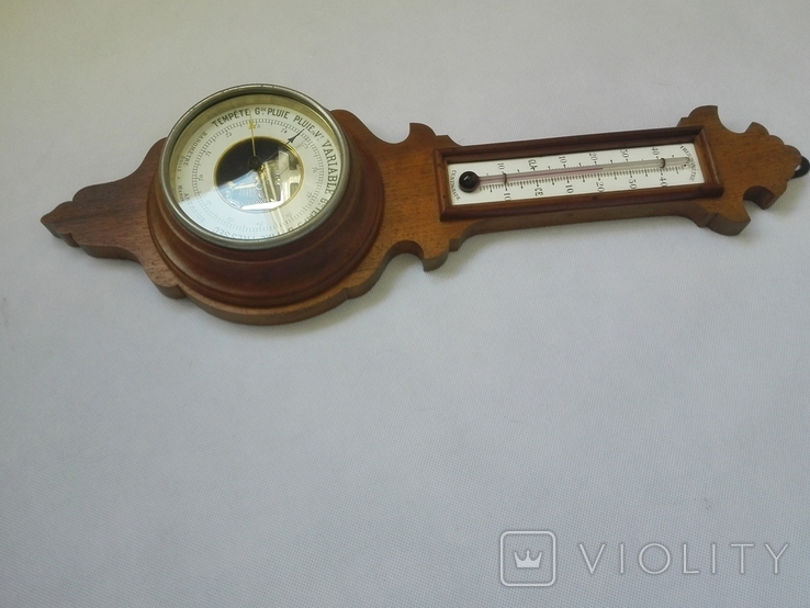 45 см Старинный французскийбарометр, фото №9