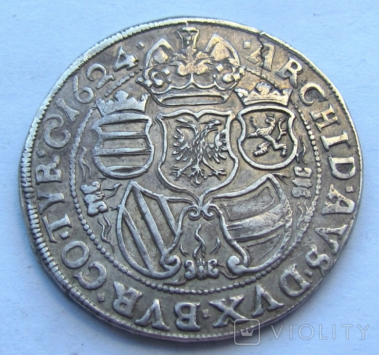 Талер 1624 р. Відень, фото №6