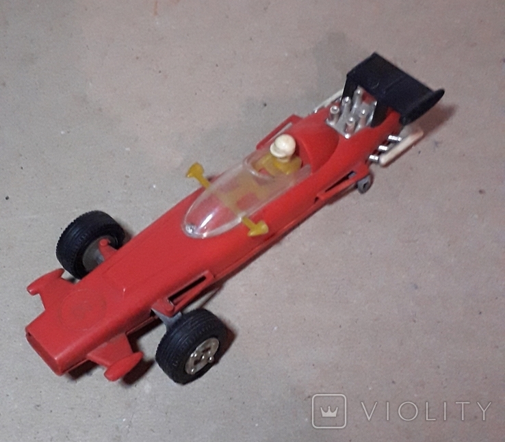 Гоночная машина Формула 1 1980-е СССР клемо Киевского з-да,длина 15 см., фото №3