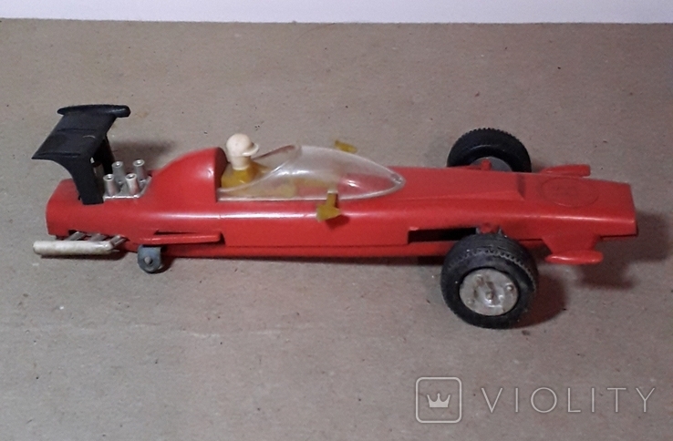 Гоночная машина Формула 1 1980-е СССР клемо Киевского з-да,длина 15 см., фото №7