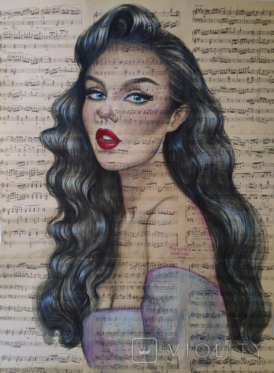 Margarita Balabina - "Muse" - 80×60cm - Hand signed, фото №2