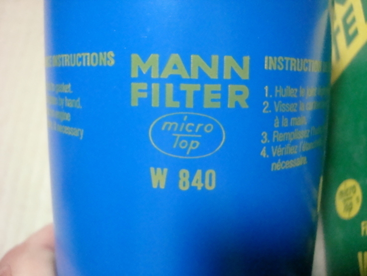 MANN-FILTER W 840 Масляный фильтр CITROEN DAF PEUGEOT, фото №6