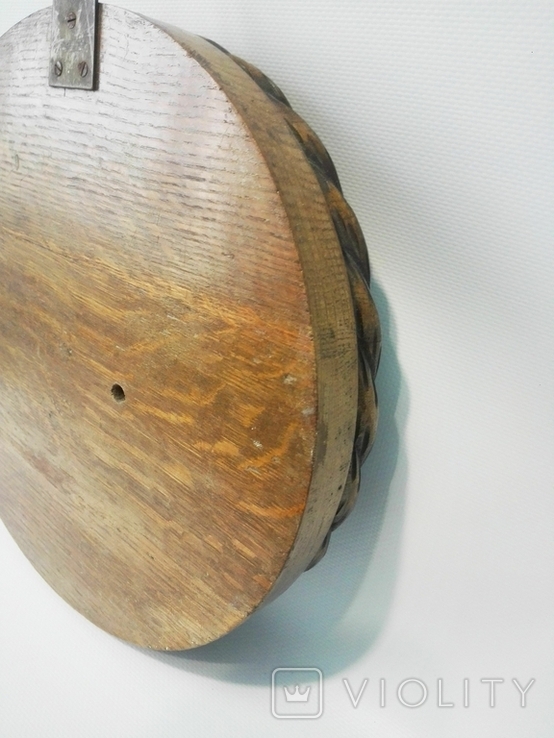 29 см Старинный английский барометр в резном дубовом корпусе, фото №8
