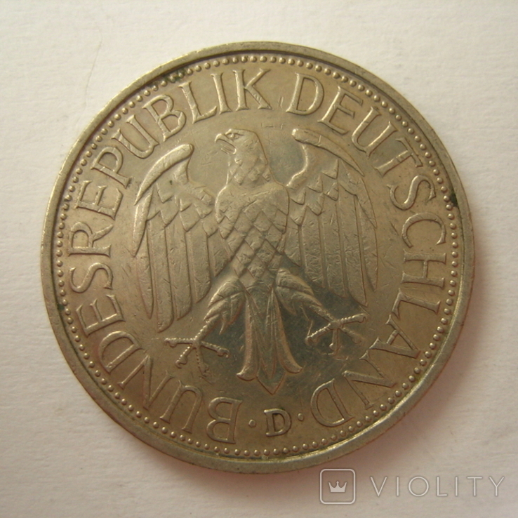 Германия. ФРГ 1 марки 1986 года.D, фото №4