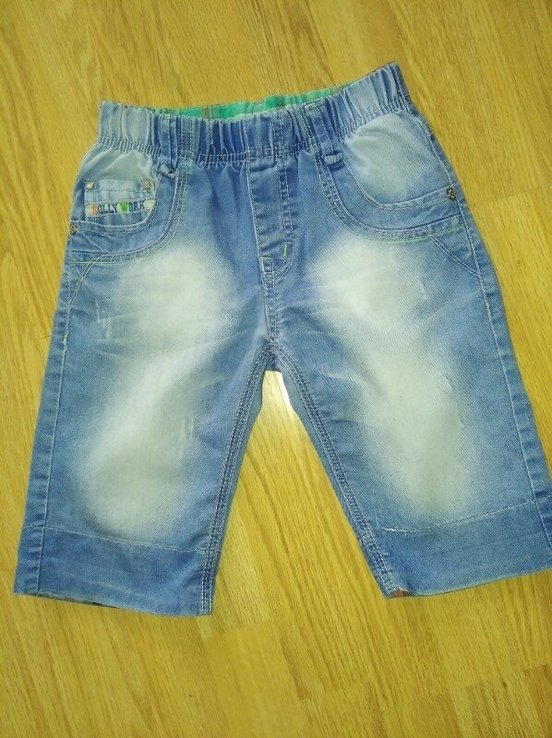 Модні джинсові шорти на 7-9 років, numer zdjęcia 2