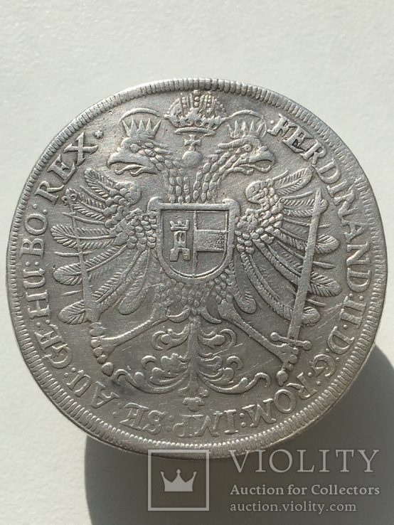 Фердинанд II Талер 1635 Нюрнберг R1, фото №3
