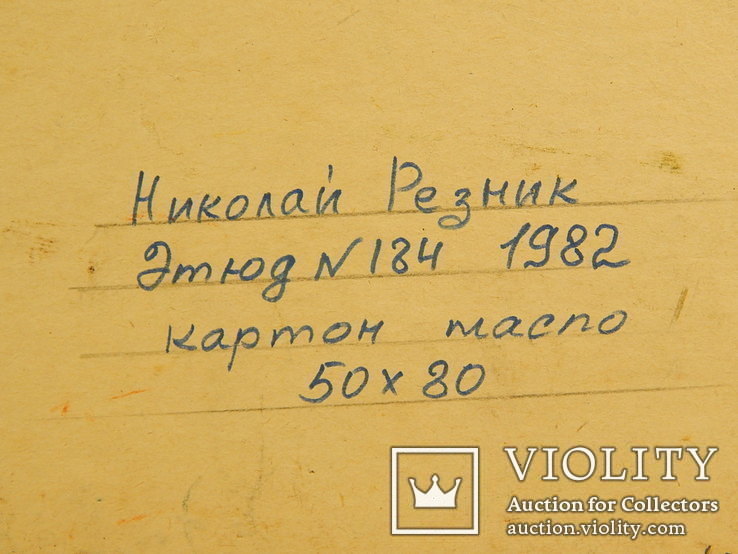 Резник Н. Лесной пейзаж 1982. Картина маслом 50 х 80 см. (2127), фото №12