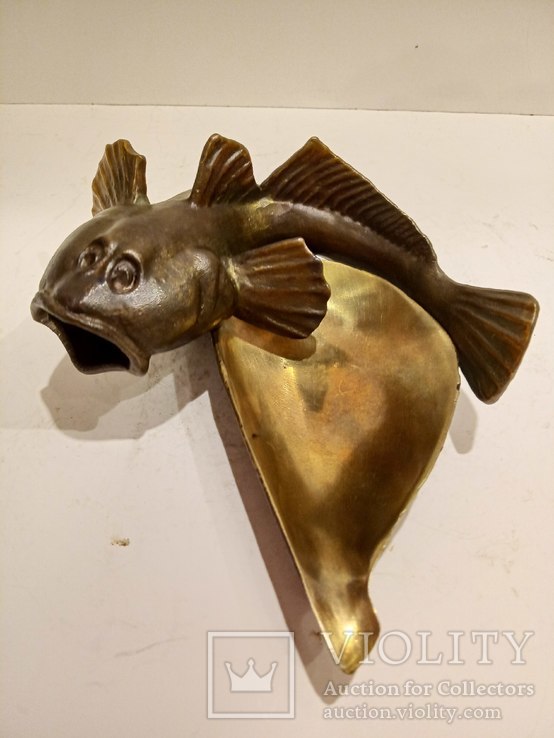 Бронзовая статуэтка Нимор «Морской бычок», бронза или латунь, фото №3