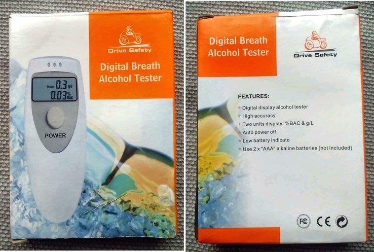 Алкотестер Электронный Индивидуальный / Digital Breath Alcohol Tester - новый , рабочий, фото №7