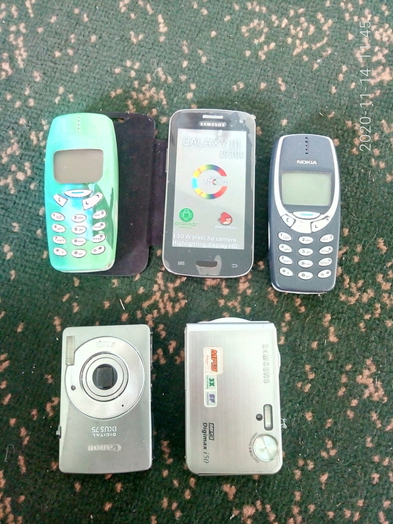 Разное .телефон nokia 3310,samsung(копия) а также,фотоаппарат samsung и canon, фото №2