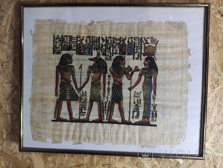 Картина на папирусе Египет в раме 51.5 х 41.5 см