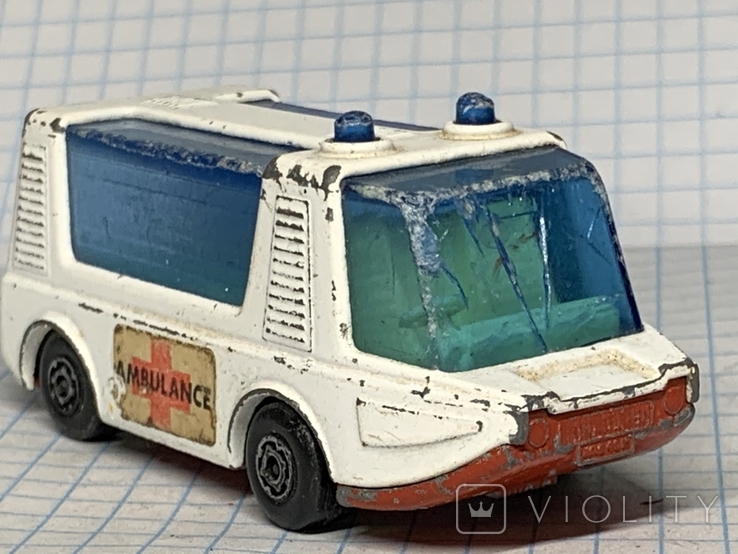  1971 Lesney Matchbox Superfast #46 STRETCHA FETCHA AMBULANCE, фото №2