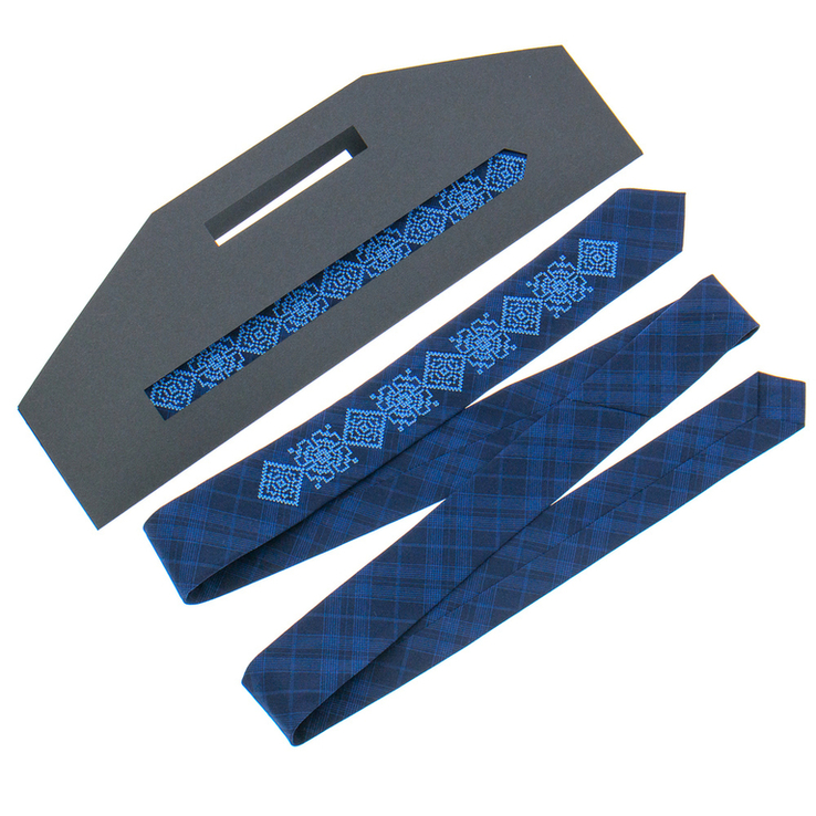 Вузька краватка з вишивкою №918, фото №2