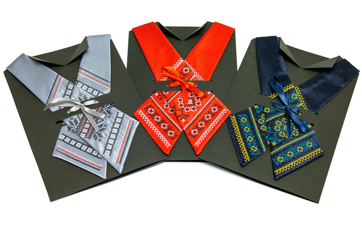 Крос-галстук з вишивкою Росава, фото №5