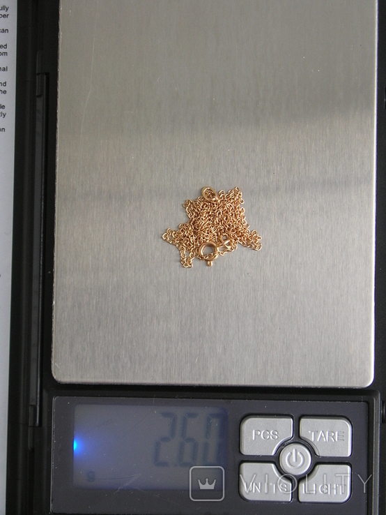 Золотой кулон с цепочкой 583 проба 5.1 гр. СССР, фото №13
