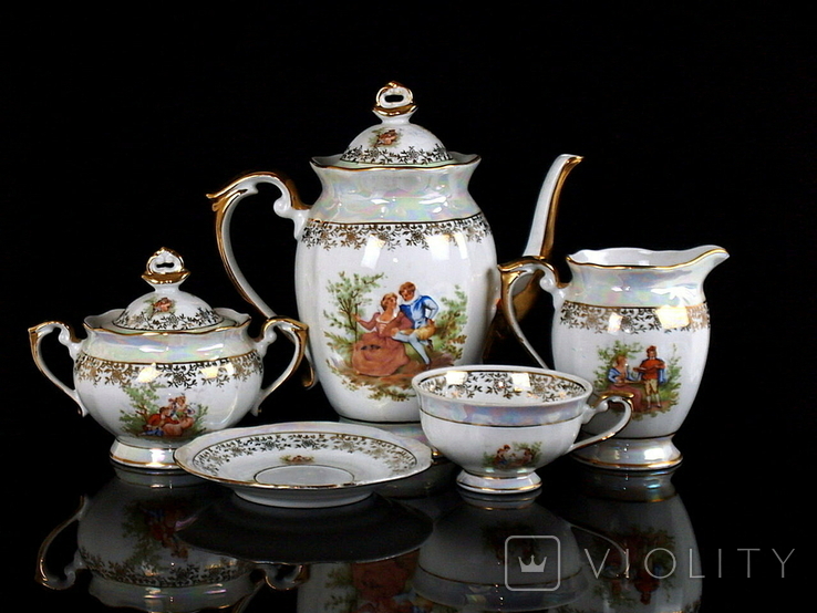 Чайний сервіз Porcelain CHODZIEZ Польща, фото №2