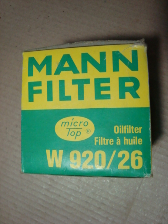 MANN-FILTER W920/26 Масляный фильтр DODGE FORD JEEP LADA NISSAN SCANIA TOYOTA VOLKSWAGEN, фото №4