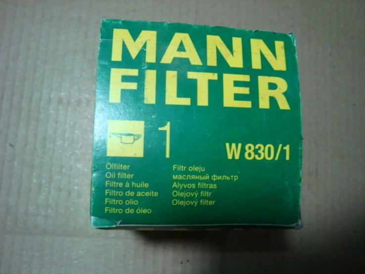 MANN-FILTER W 830/1 Масляный фильтр FORD SEAT VOLKSWAGEN, фото №4