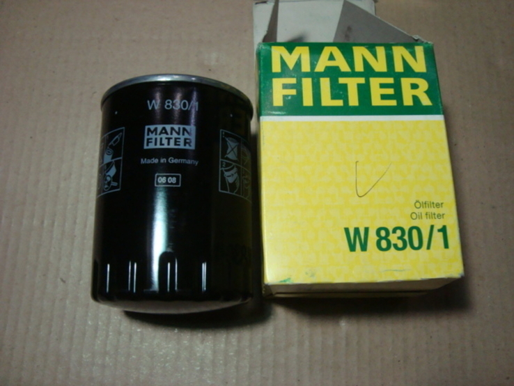 MANN-FILTER W 830/1 Масляный фильтр FORD SEAT VOLKSWAGEN, фото №2