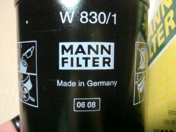 MANN-FILTER W 830/1 Масляный фильтр FORD SEAT VOLKSWAGEN, фото №5
