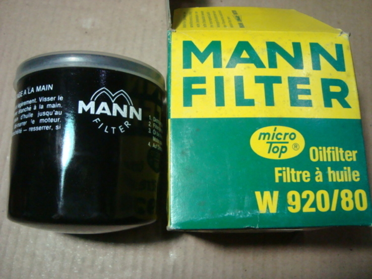 MANN-FILTER W 920/80 Масляный фильтр ALFA CHRYSLER DAIHATSU DODGE FORD JEEP LADA LANCIA, фото №2