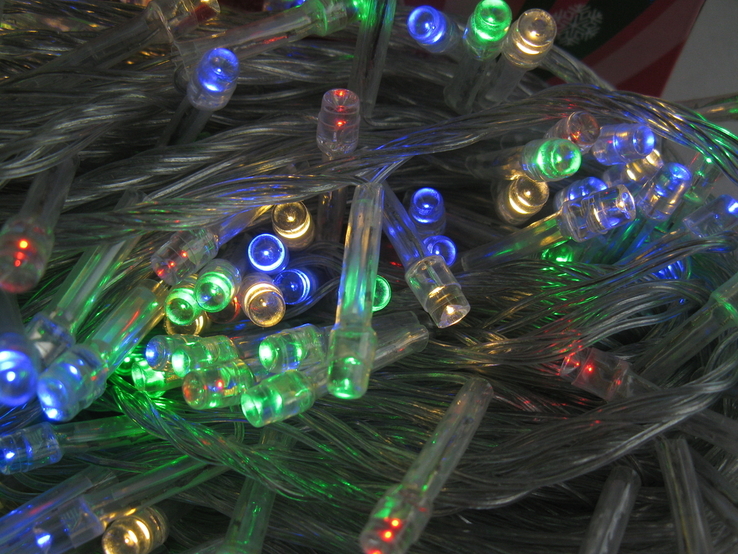 Гирлянда новогодняя , 300 LED , разноцветного свечения , 25 м., фото №6
