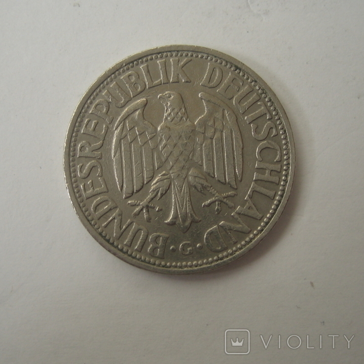 Германия. ФРГ 1 марки 1950 года.G., фото №9