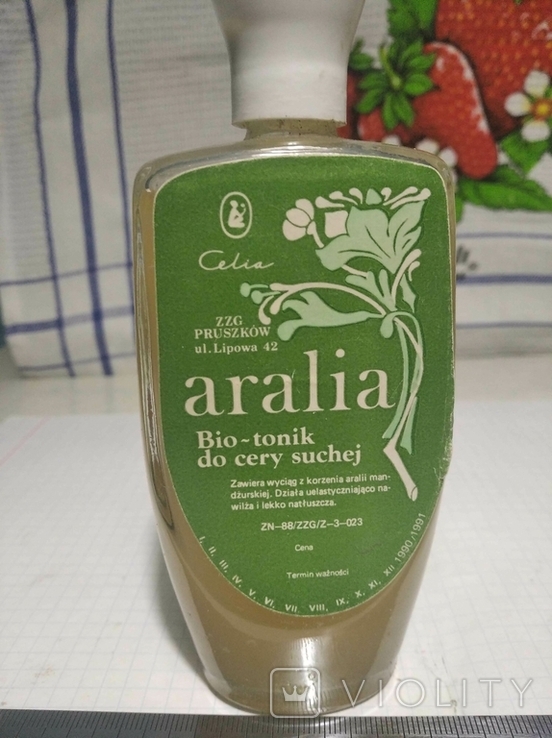 Биотоник для кожи  "Aralia",времен СССР, фото №2
