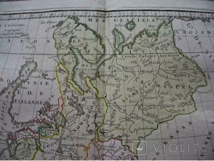 Kарта Европейская Россия. Украина. Крым. 1766 Brion, фото №3