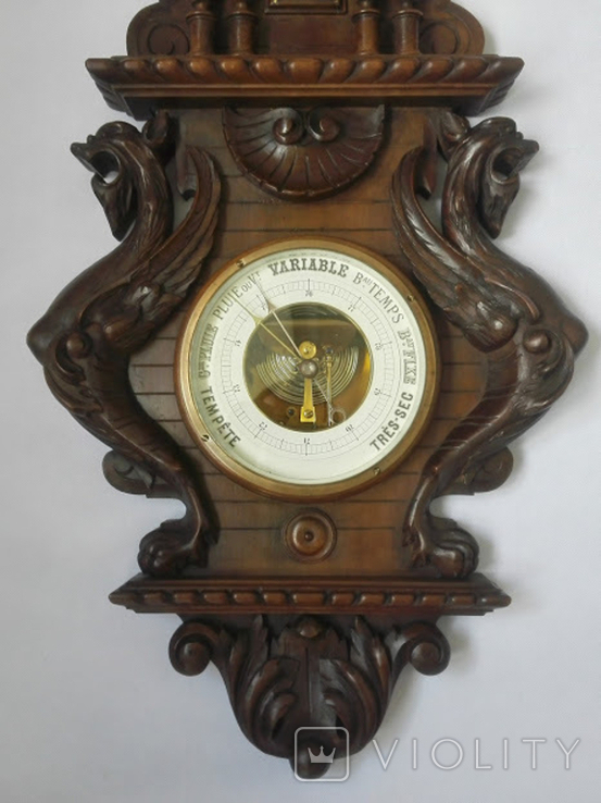 94 см Великий барометр з грифонами XIX століття, photo number 5