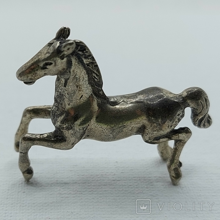 (4) Коллекционная миниатюрная фигурка серебро 800, фото №2