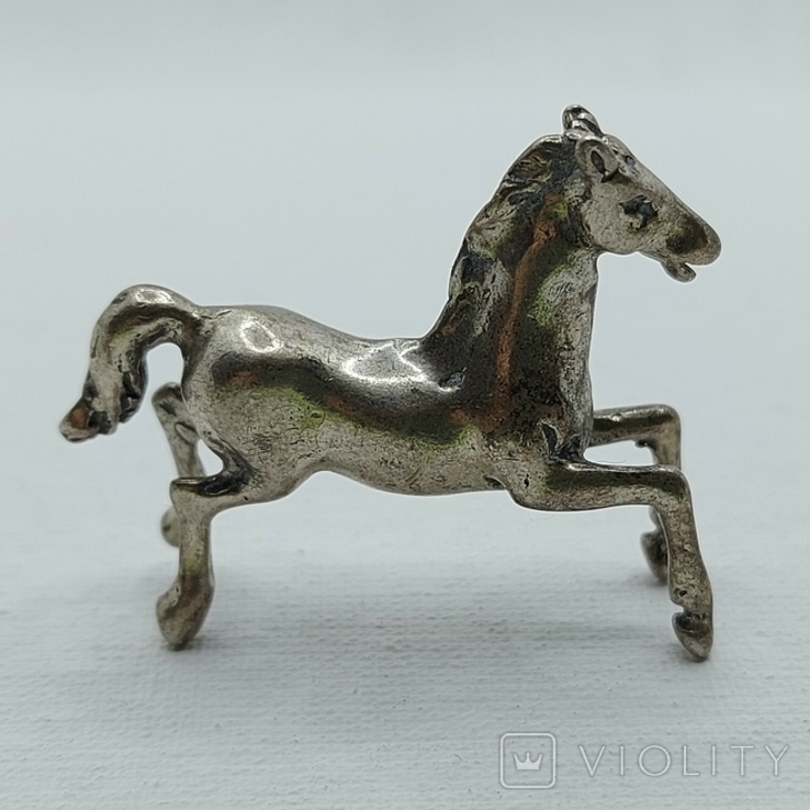 (6) Коллекционная миниатюрная фигурка серебро 800, фото №2