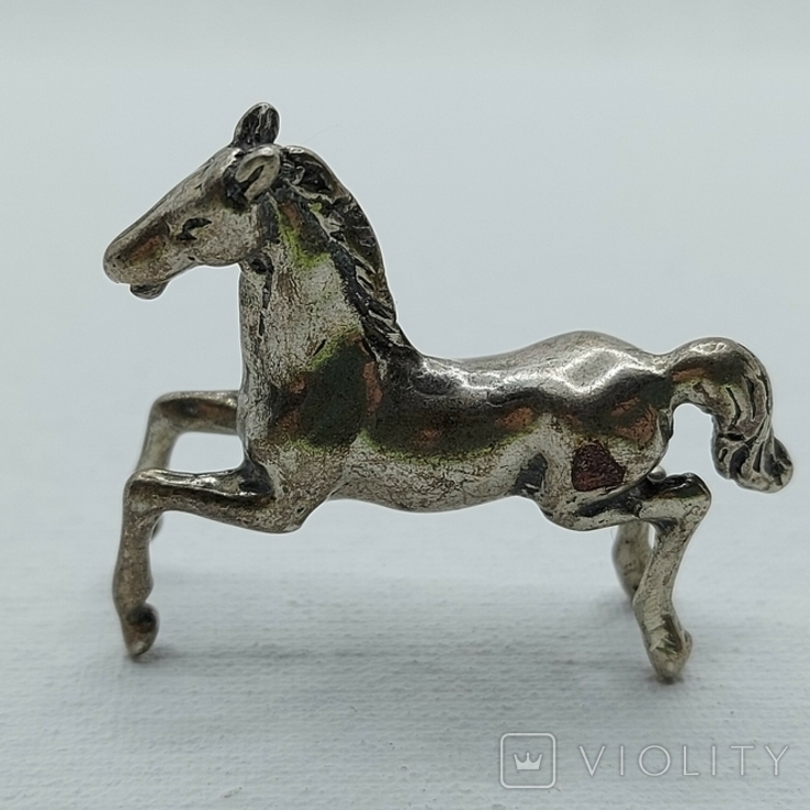 (6) Коллекционная миниатюрная фигурка серебро 800, фото №4