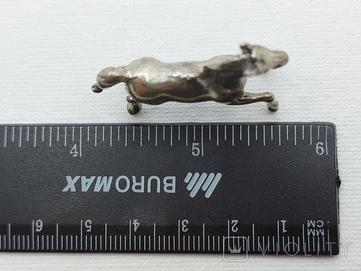 (6) Коллекционная миниатюрная фигурка серебро 800, фото №8