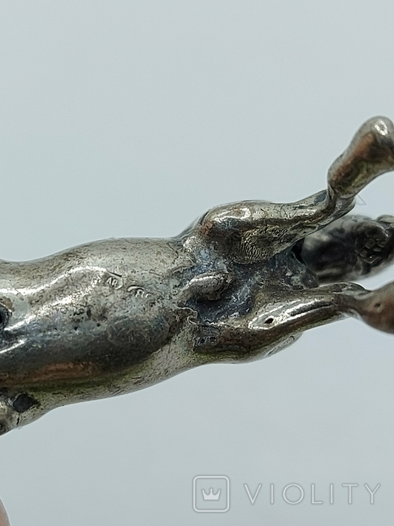 (6) Коллекционная миниатюрная фигурка серебро 800, фото №9