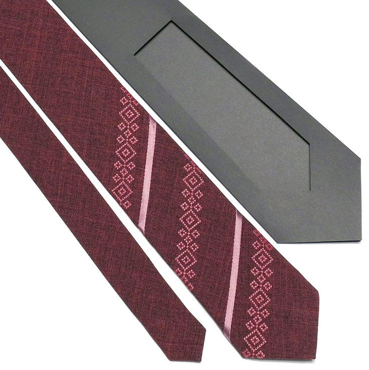 Оригінальна вишита краватка №758, фото №3