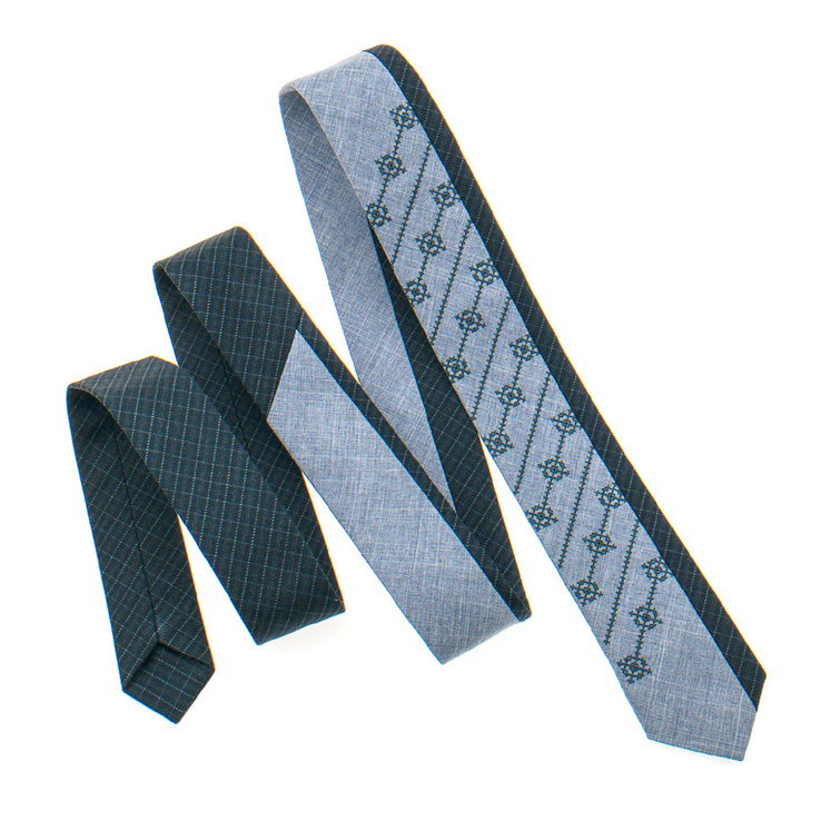 Оригінальна краватка з вишивкою №841, фото №5