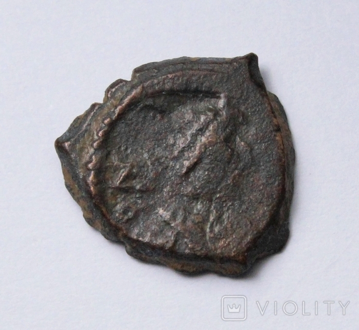 Юстиніан І, мідний пентануммій 543-565рр., м.Константинополь Епсилон, фото №5
