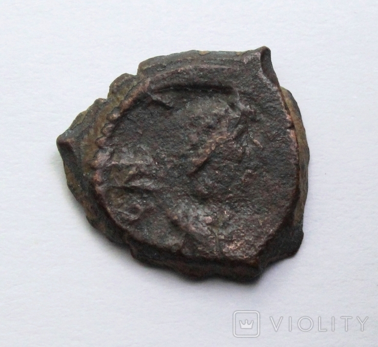 Юстиніан І, мідний пентануммій 543-565рр., м.Константинополь – Епсилон, фото №7
