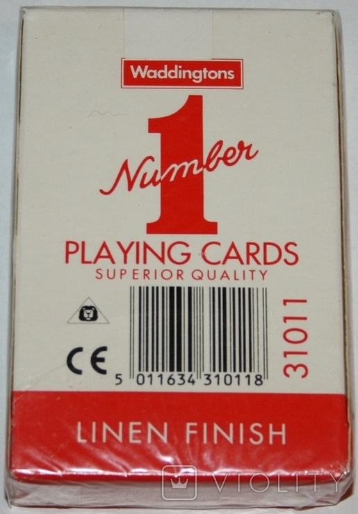 Игральные карты "Waddingtons №1" (полная колода,54 листа) Англия, фото №4