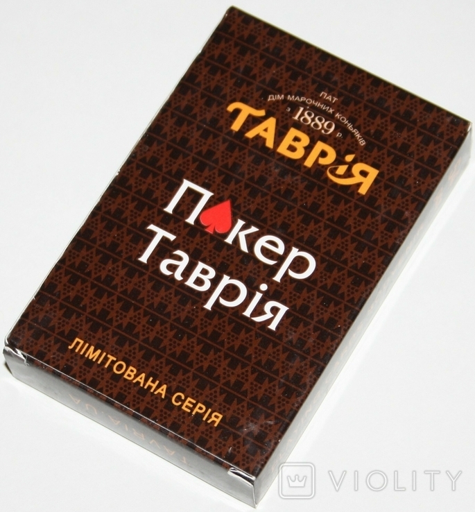 Игральные карты "Таврия-Poker" (полн.колода.,лимит.,54 листа) Украина