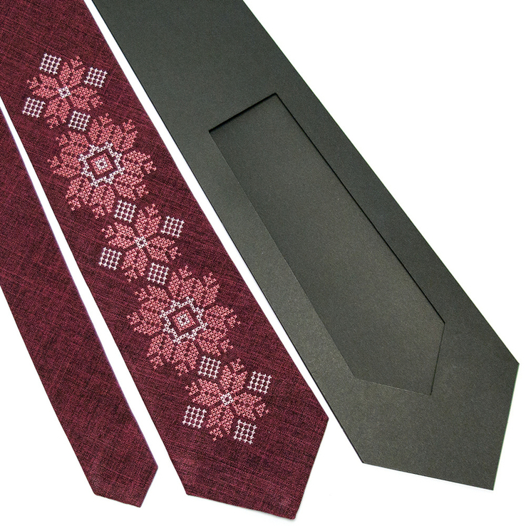 Модна вишита краватка №667, фото №3