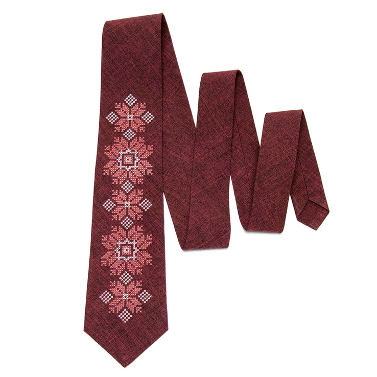 Модна вишита краватка №667, фото №4
