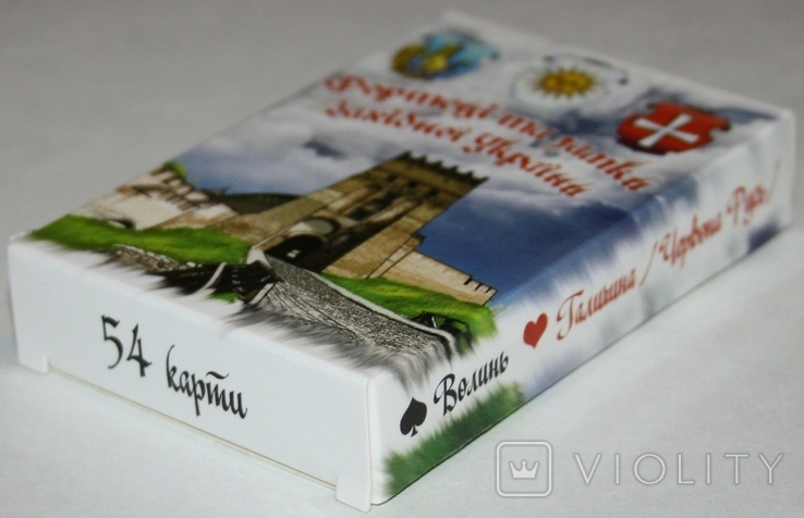 Игральные карты "Фортеці та замки Зах.України" (полн.колода.,54 листа) ПФК.,Украина, фото №4