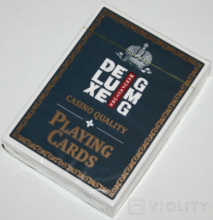 Игральные карты "DeLuxe.,покер" (полная колода.,54 листа.,1 тип) Одесса.,Украина