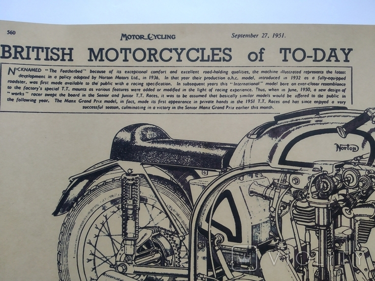 Постер "Model motorcycles Norton Manx", фото №6