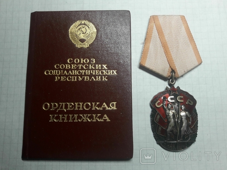 Орден "Знак Почета" с документом, 673572